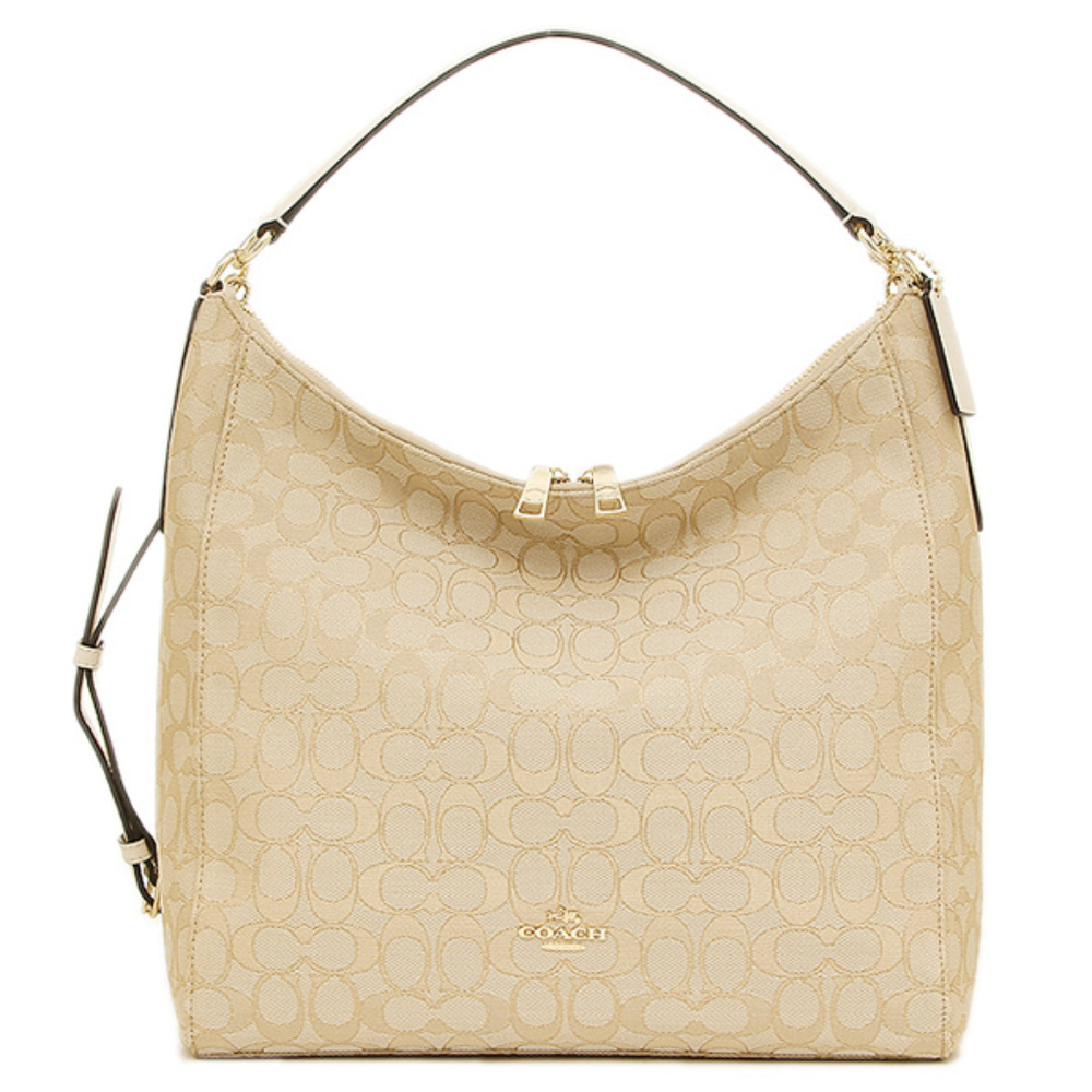 Coach Shoulder Bag F58327 IMDQC light khaki/white